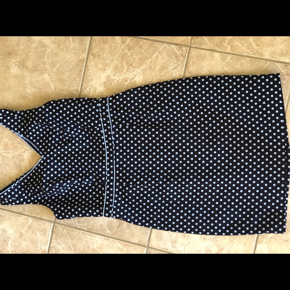 Limited Brand Polka Dot fitted work dress